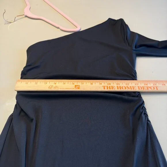 J. Crew One-shoulder dress in jersey crepe Size Small - Picture 9 of 13